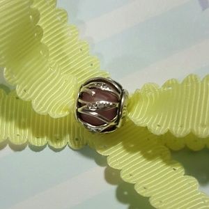 Authentic Pandora charm, clear CZ